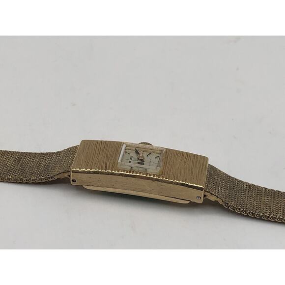 Vintage Seiko Women\'s Watch Gold Plated 17 Jewels 1520-3350 Manual Wind Works! main image 4